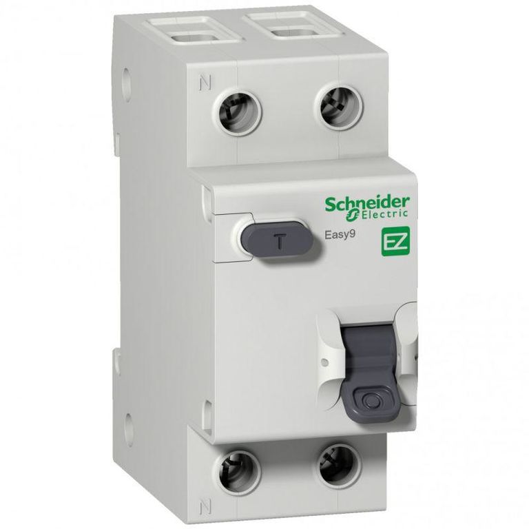 Выключатель автоматический дифференциального тока 2п (1P+N) C 10А 30мА тип AC 4.5кА EASY9 2мод. SchE EZ9D34610 Schneider