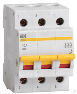 Выключатель нагрузки ВН-32 40А/3П IEK MNV10-3-040 