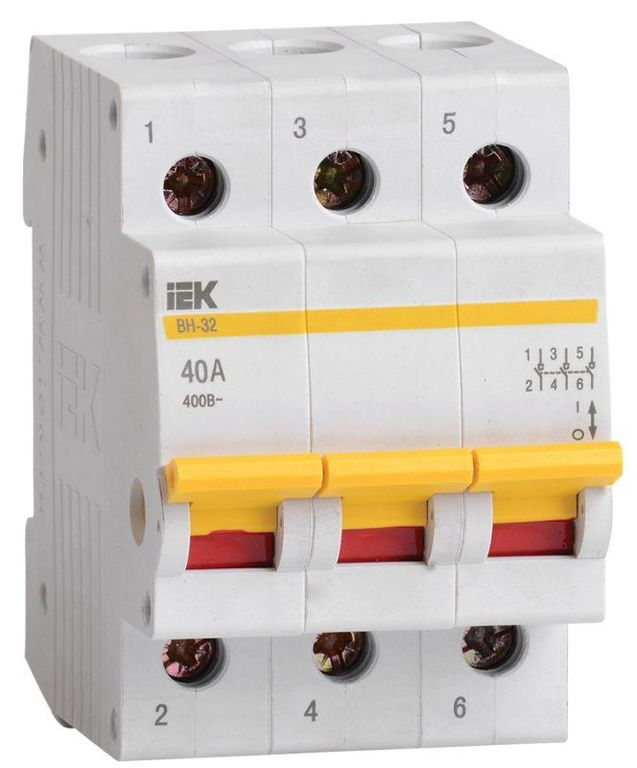 Выключатель нагрузки ВН-32 40 А/3П IEK MNV10-3-040
