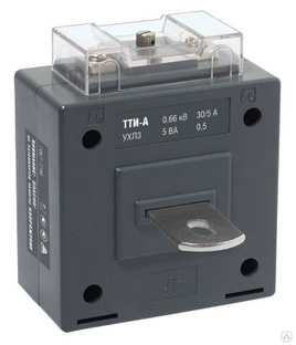 Трансформатор тока ТТИ-А 100/5 А класс точности 0.5S 5В.А IEK ITT10-3-05-0100 