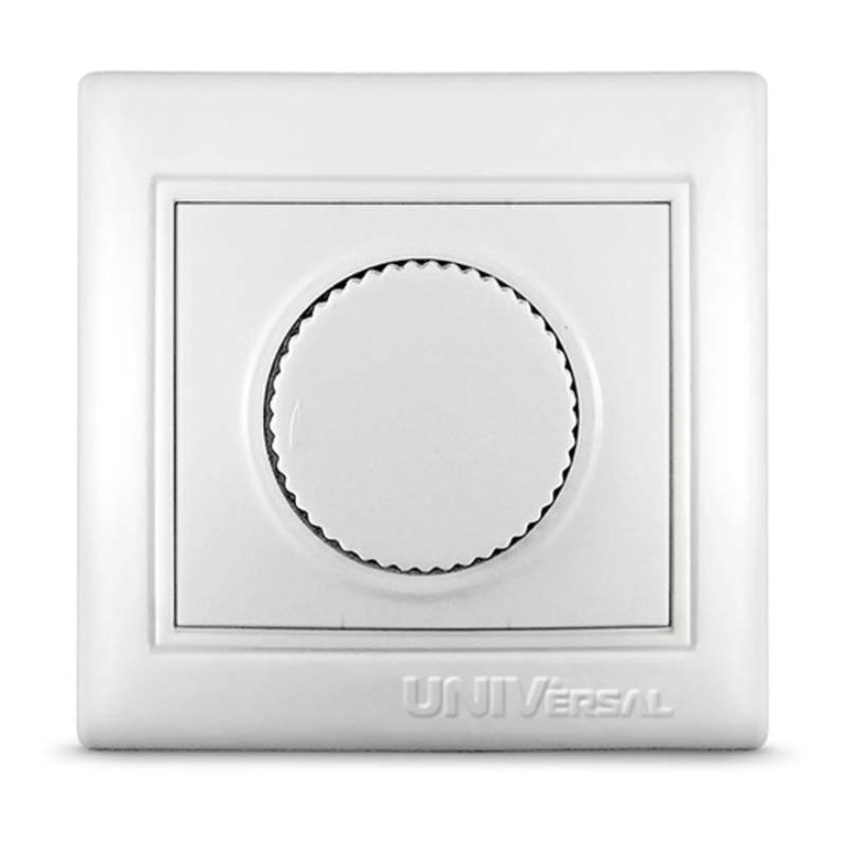 Светорегулятор СП 500 Вт Севиль цвет белый UNIVersal С0101 Universal