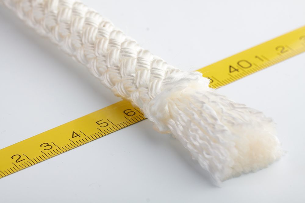 Фал силовой плетеный полимерный белый 18мм*100м