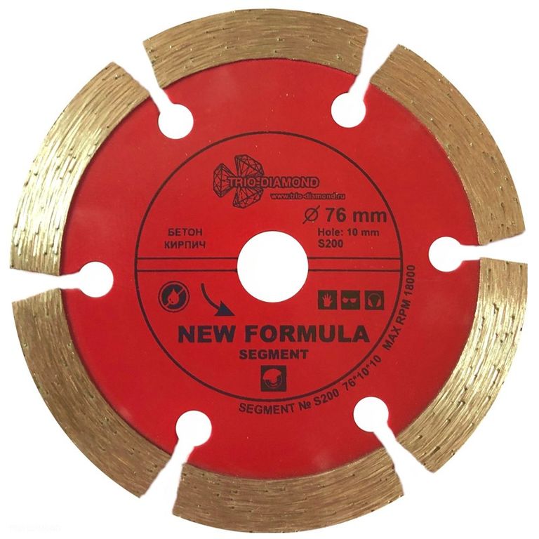 Диск алмазный Trio Diamond Segment New Formula 76 мм для Мини УШМ, цена ...