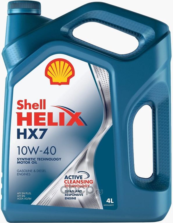 Масло моторное Shell Helix HX7 10w40 4л