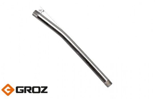 Удлинитель GROZ GR 44800 стальной для ручных шприцев 150мм с наклоном 13 гр.