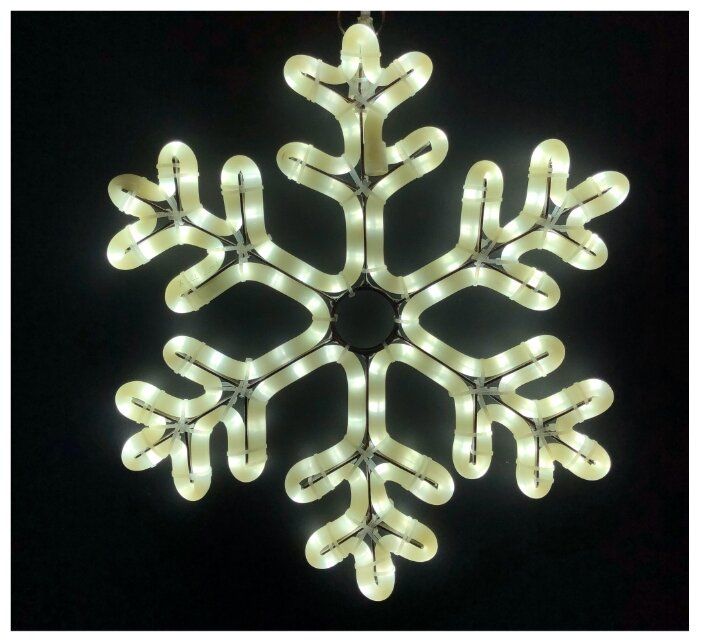 Фигура Снежинка LED ПРЕМИУМ матовая, 40 см, теплая белая