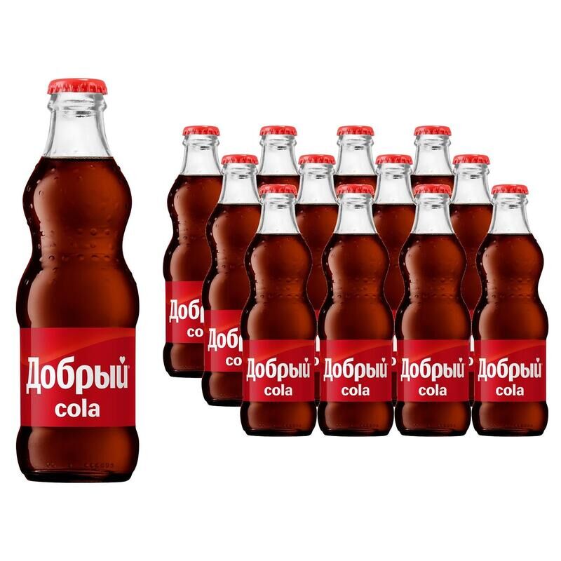 Напиток сильногазированный Добрый Cola 0.25 л (12 штук в упаковке)