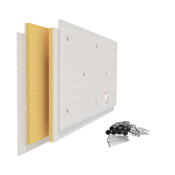 Панель звукоизоляционная для звукоизоляции стен AcousticGyps Basic 40, 1,2 м x 0,6 м x 40 мм