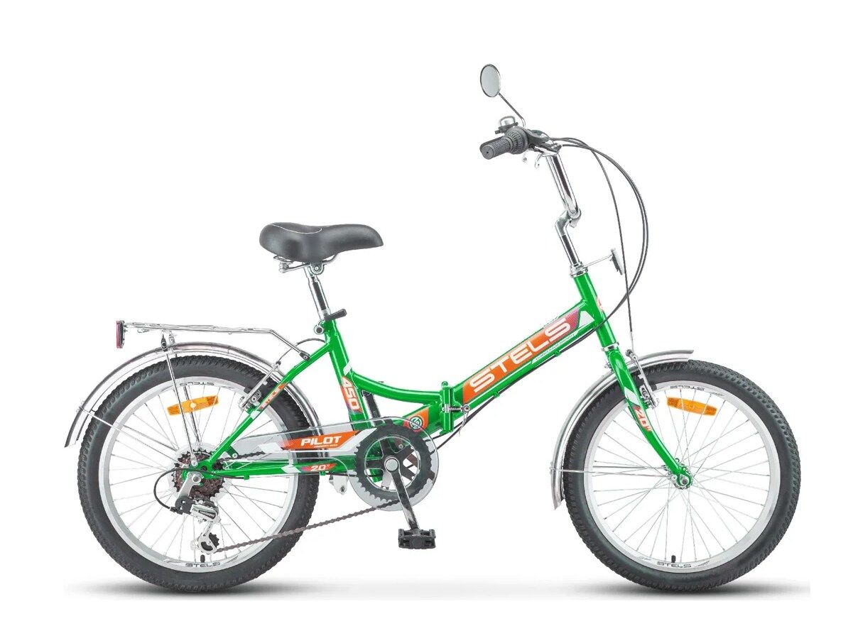 Велосипед складной STELS Pilot 450 20 Z010, 13.5" зелёный