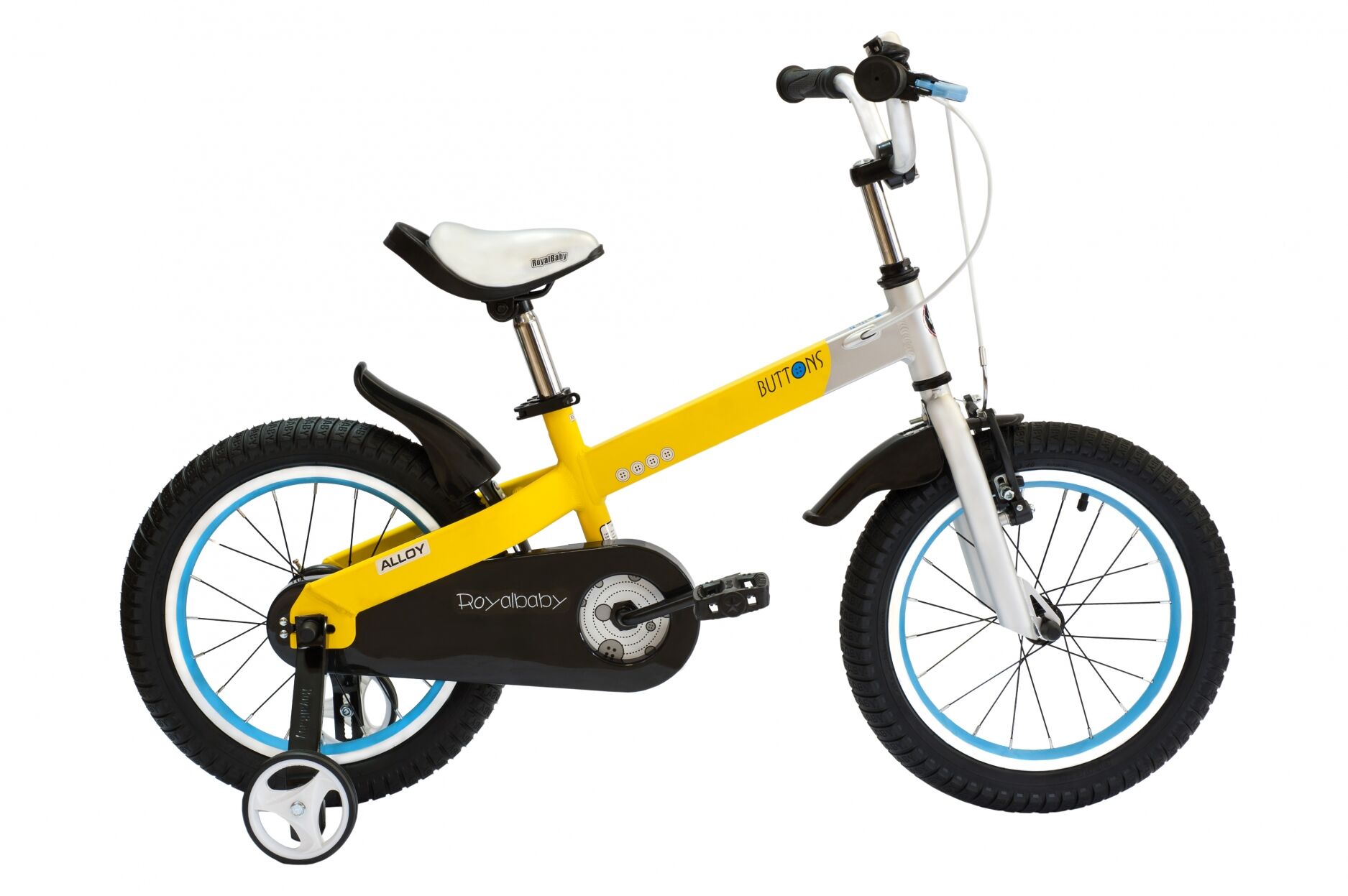 Велосипед детский Royal Baby Buttons Alloy 18, 16" жёлтый