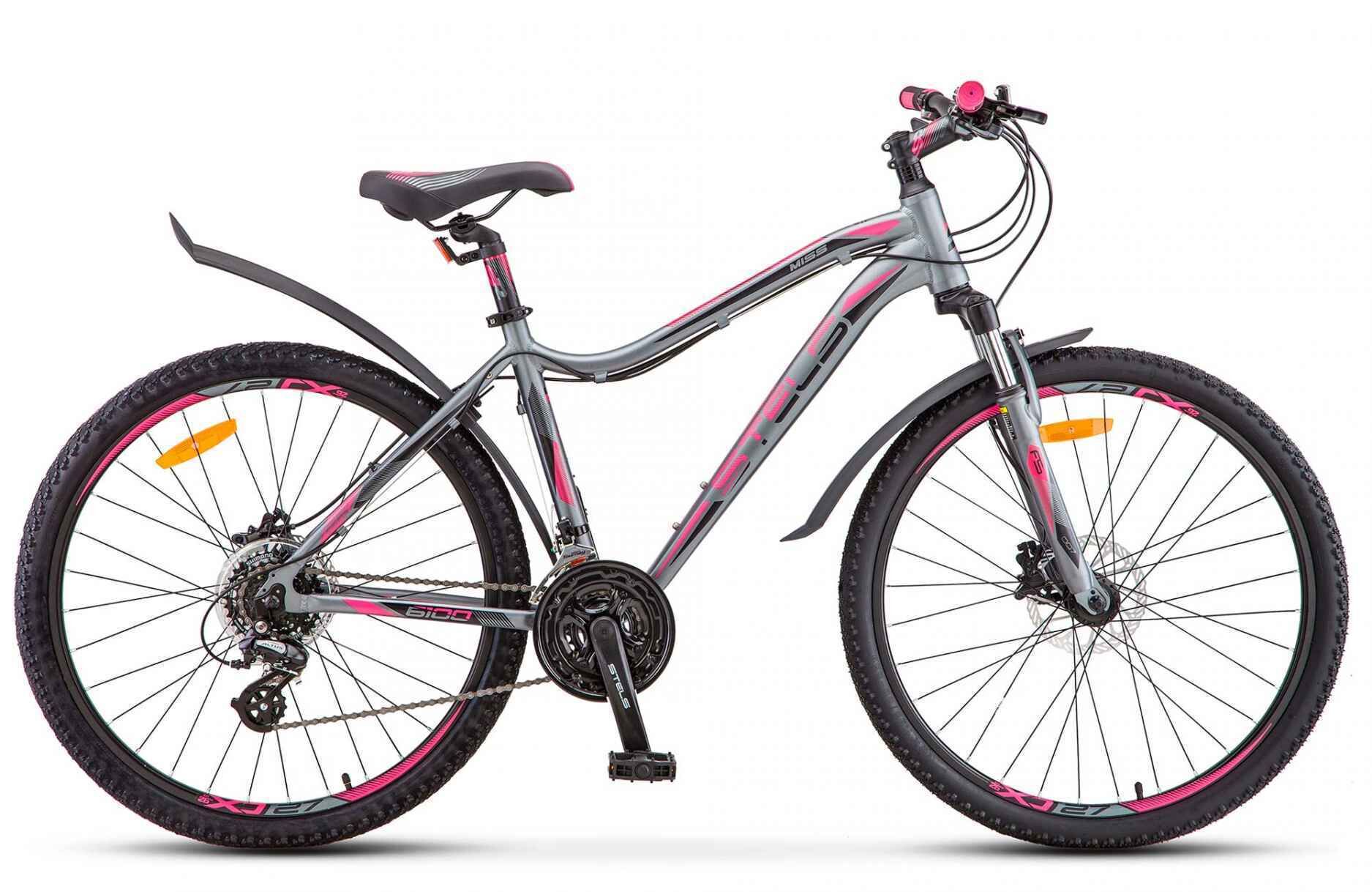 Велосипед женский STELS Miss 6100 D 26" V010, 19" серый