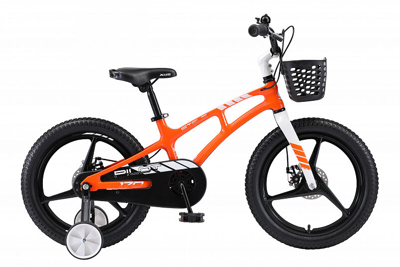Велосипед детский STELS Pilot 170 MD 18" V010, 9.5" оранжевый