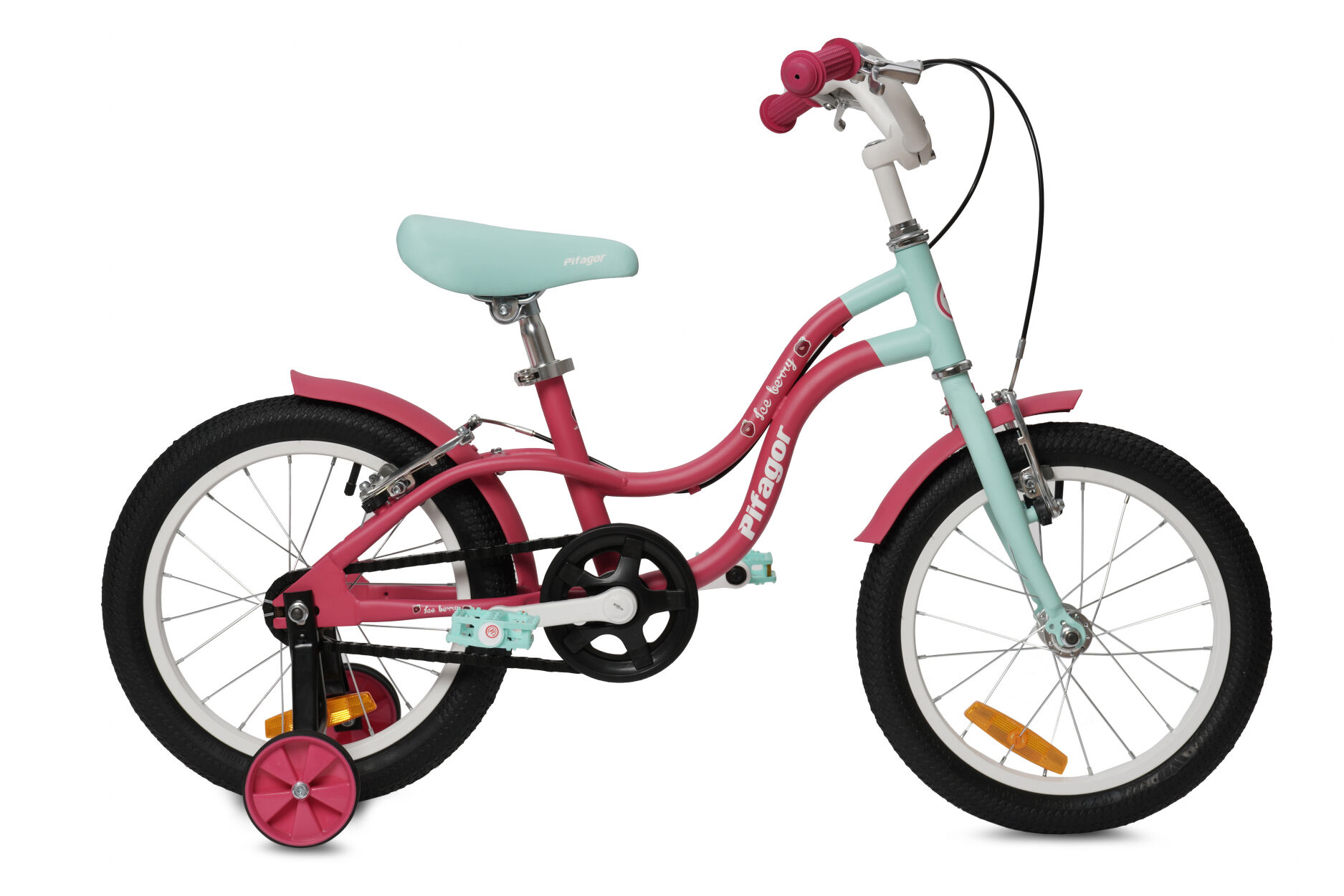 Велосипед детский Pifagor Детский велосипед Pifagor IceBerry, 16" розовый/голубой