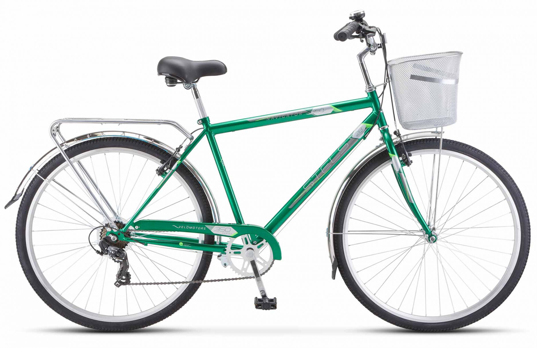 Велосипед для города и туризма STELS Navigator 350 V 28" Z010, 20" зеленый