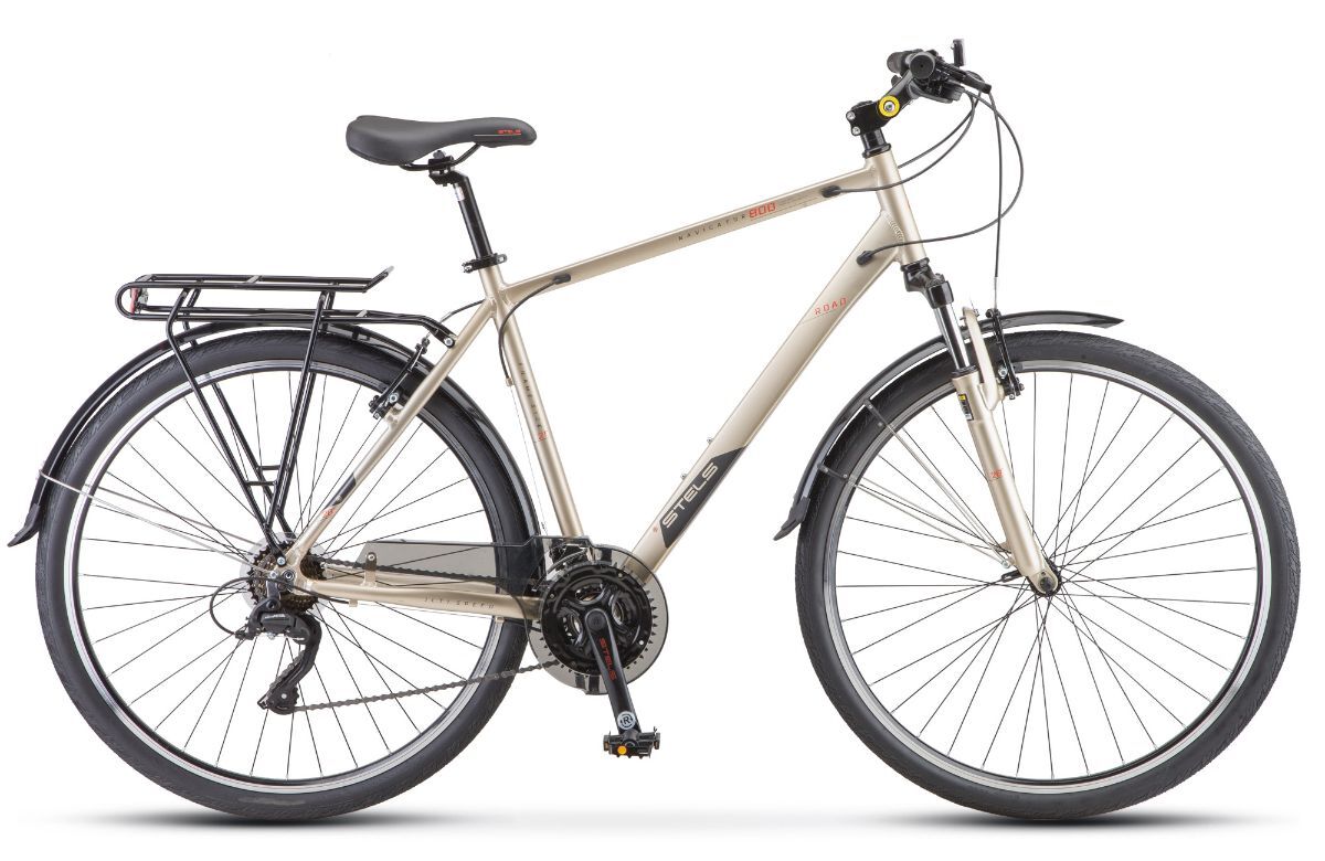 Велосипед для города и туризма STELS Navigator 800 V 28" V010, 21" золотой