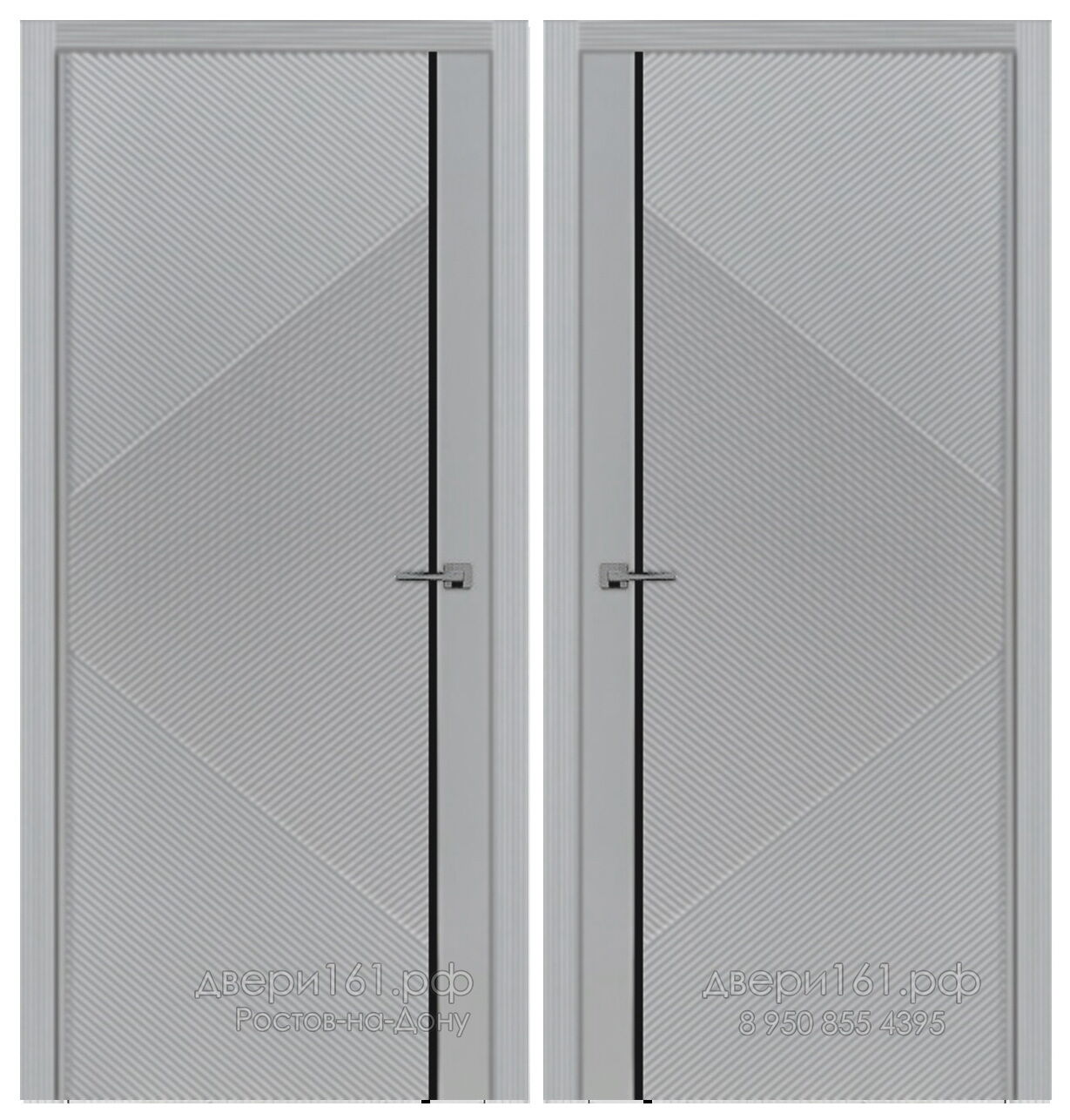 F4 серый софт Леском межкомнатная дверь . Производство Россия.