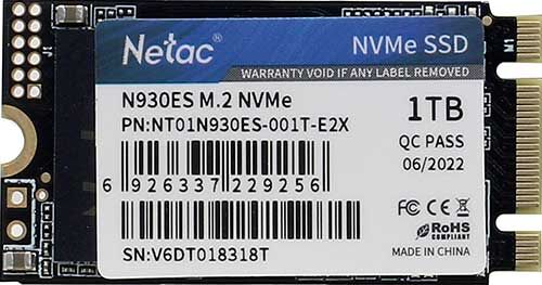 Жесткий диск SSD Netac M.2 N930ES 1000 Гб PCIe NT01N930ES-001T-E2X