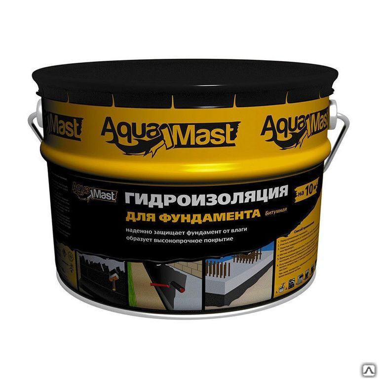 Мастика битумная AquaMast, 18 кг в банке