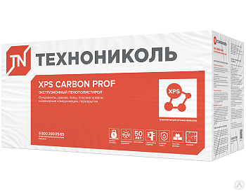 Экструзионный пенополистирол CARBON PROF SLOPE-2,1%1200х600х30/55 Элемент В