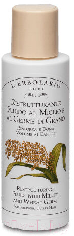 Сыворотка для волос L'Erbolario Жидкий восстановитель с просом и зародышами пшеницы