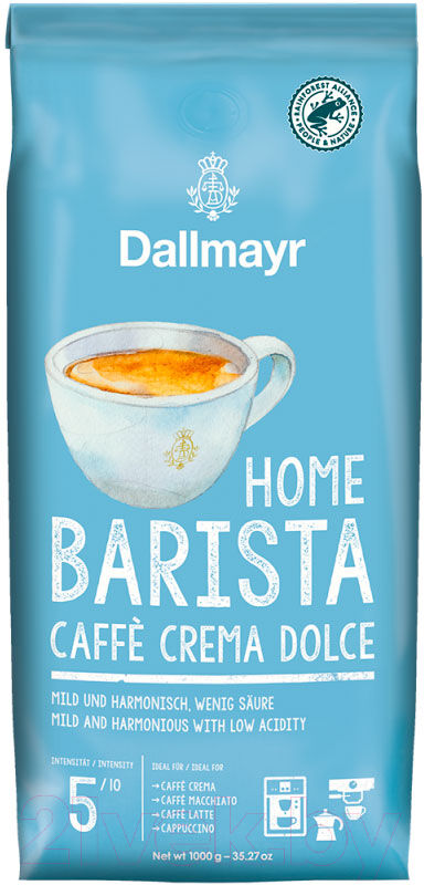Кофе в зернах Dallmayr Home Barista Caffe Crema Dolce / 12865