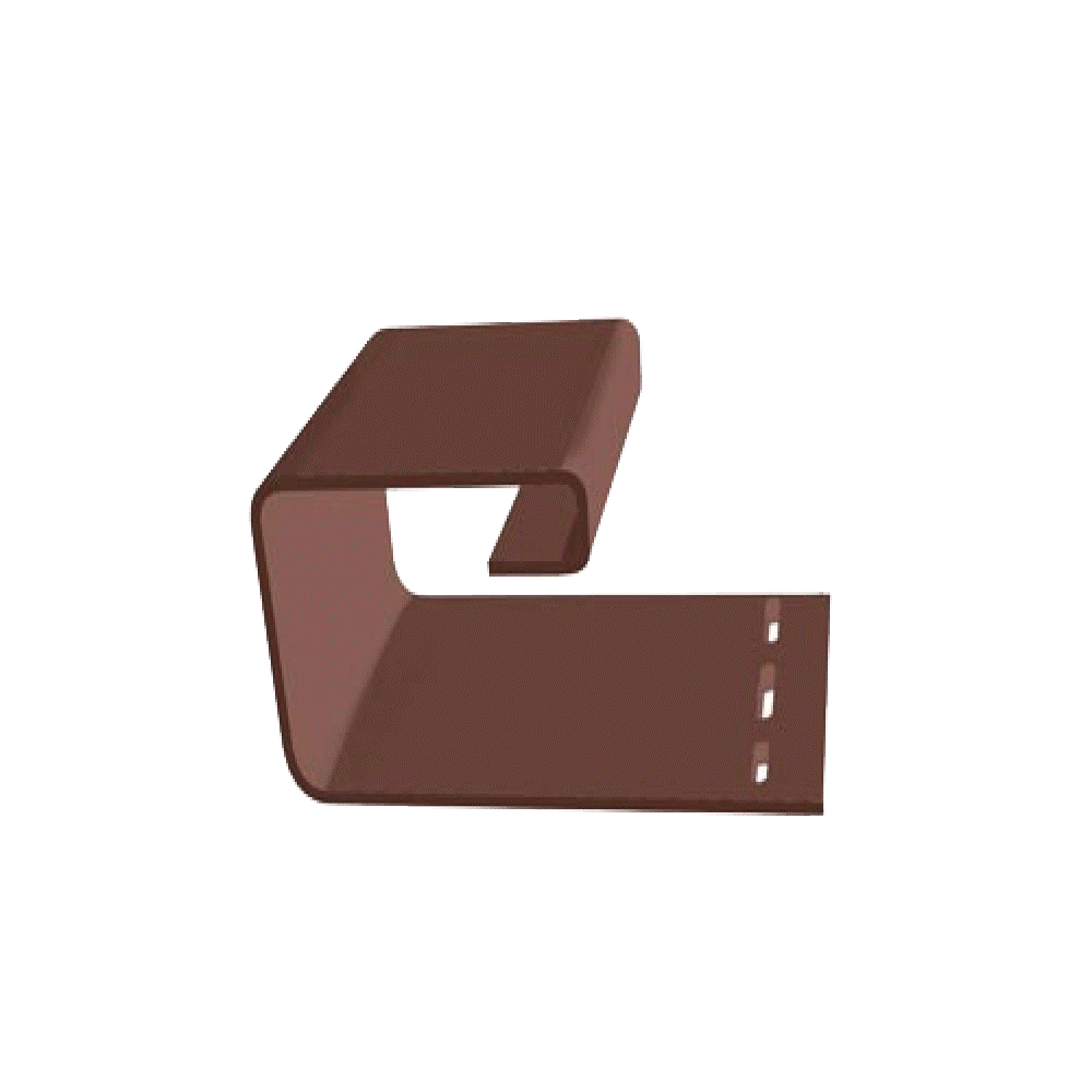 Профиль фасадный J-образный Деке 3,05 м шоколад