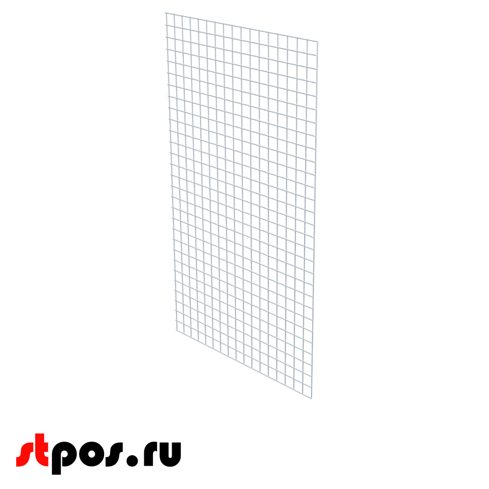 Стенка сетчатая 380х650мм стеллажа прикассового, Глянец, RAL9001 Белый, спец.цвет