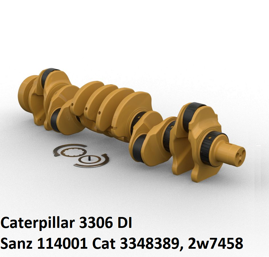 Коленвал Caterpillar 3306 DI, Sanz 114001 Cat 3348389, 2w7458