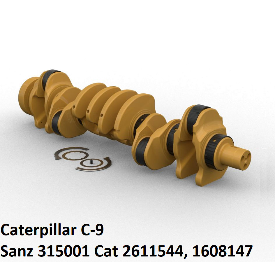 Коленвал Caterpillar C-9, Sanz 315001 Cat 2611544, 1608147