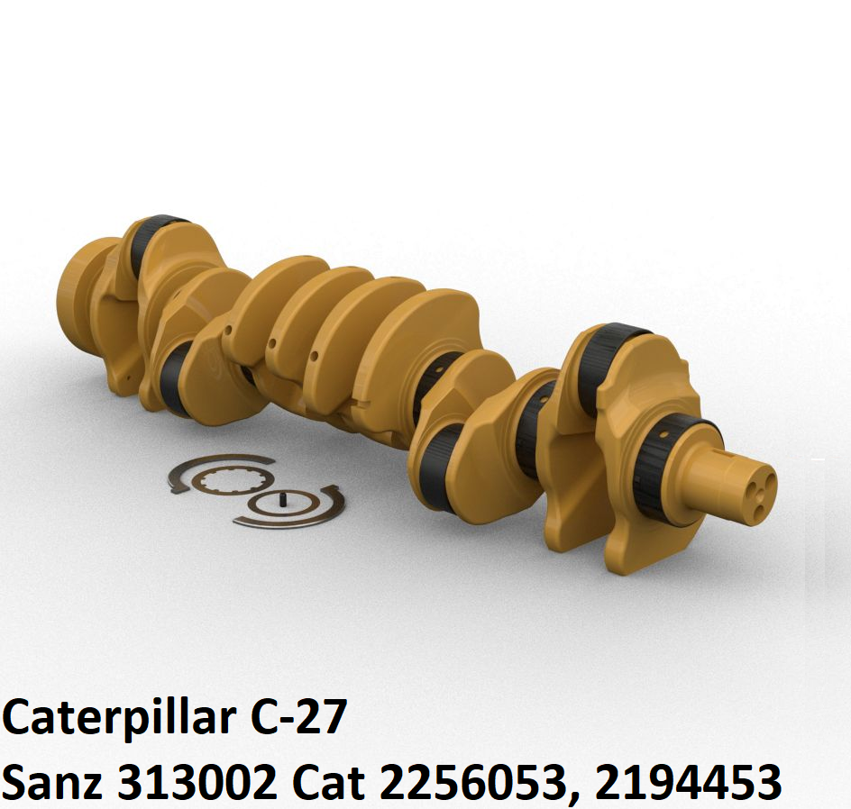 Коленвал Caterpillar C-27, Sanz 313002 Cat 2256053, 2194453