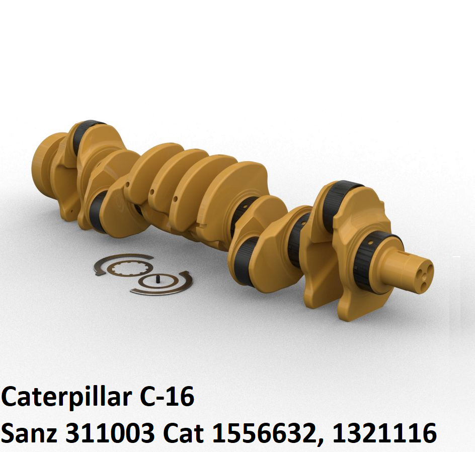 Коленвал Caterpillar C-16, Sanz 311003 Cat 1556632, 1321116