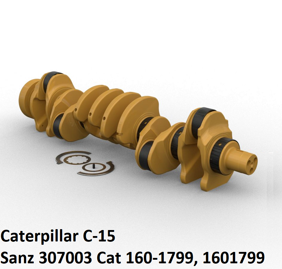 Коленвал Caterpillar C-15, Sanz 307003 Cat 160-1799, 1601799