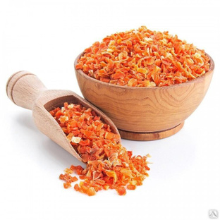 Морковь сушеная, гранулы 1х3 мм А класс, Китай, 20 кг 