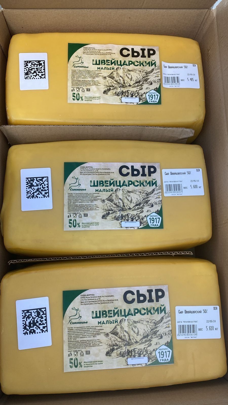 Сыр Швейцарский Парафин 1