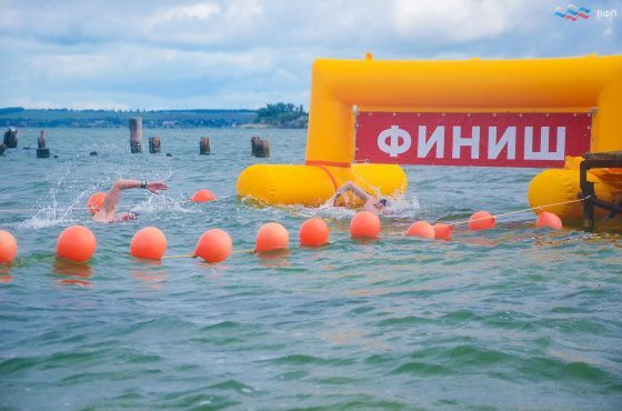 Плавучая Арка "Старт, Финиш" - надувная для соревнований по плаванию, герметичная без поддува