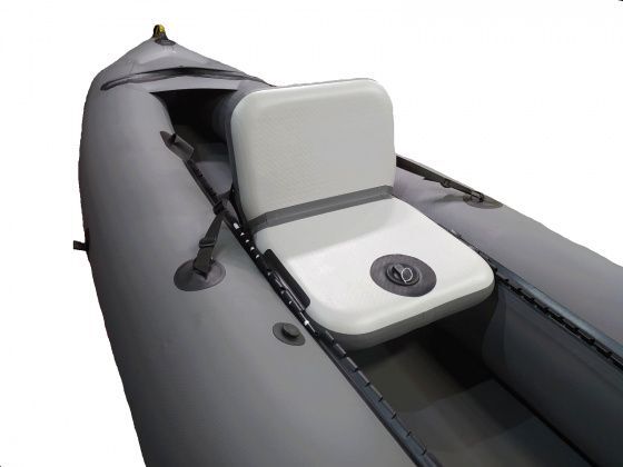 "ФИШТРОН EVO" - надувное сиденье с спинкой из AIRDECK в лодку, байдарку, каяк