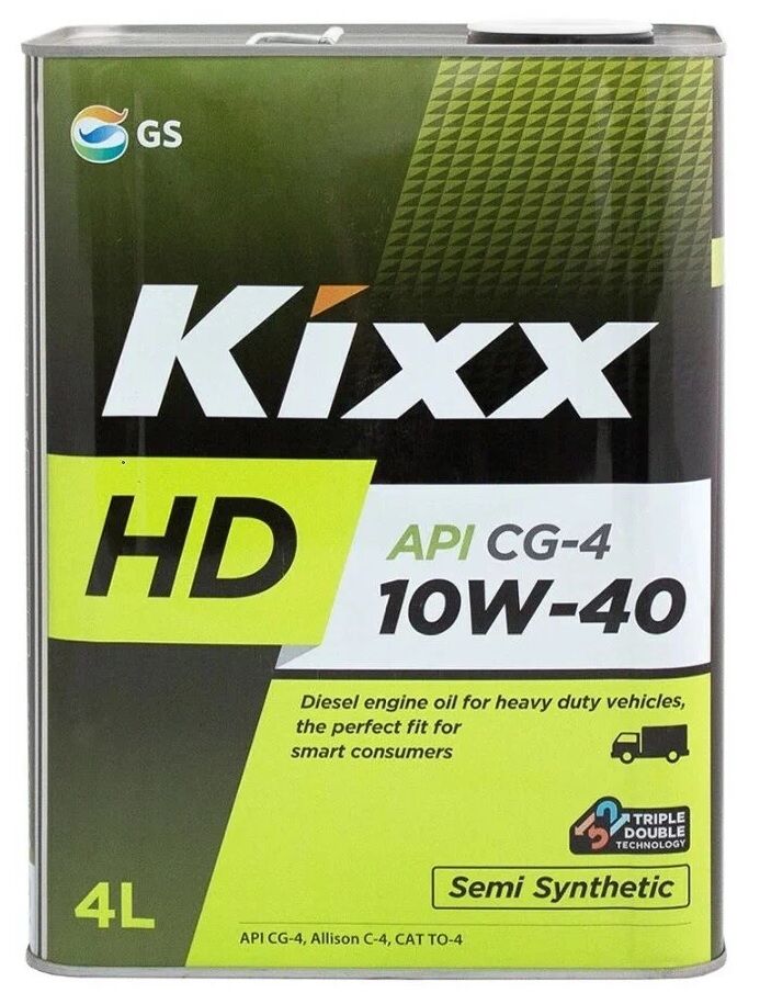 Полусинтетическое моторное масло KIXX HD CG-4 10W-40 (DYNAMIC) (4 л.)