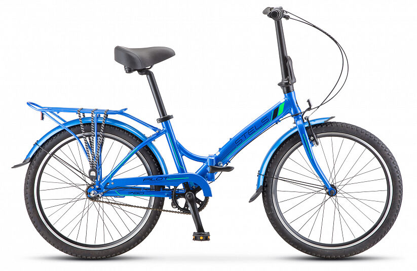 Велосипед складной STELS Pilot 780 24 V010, 14" синий