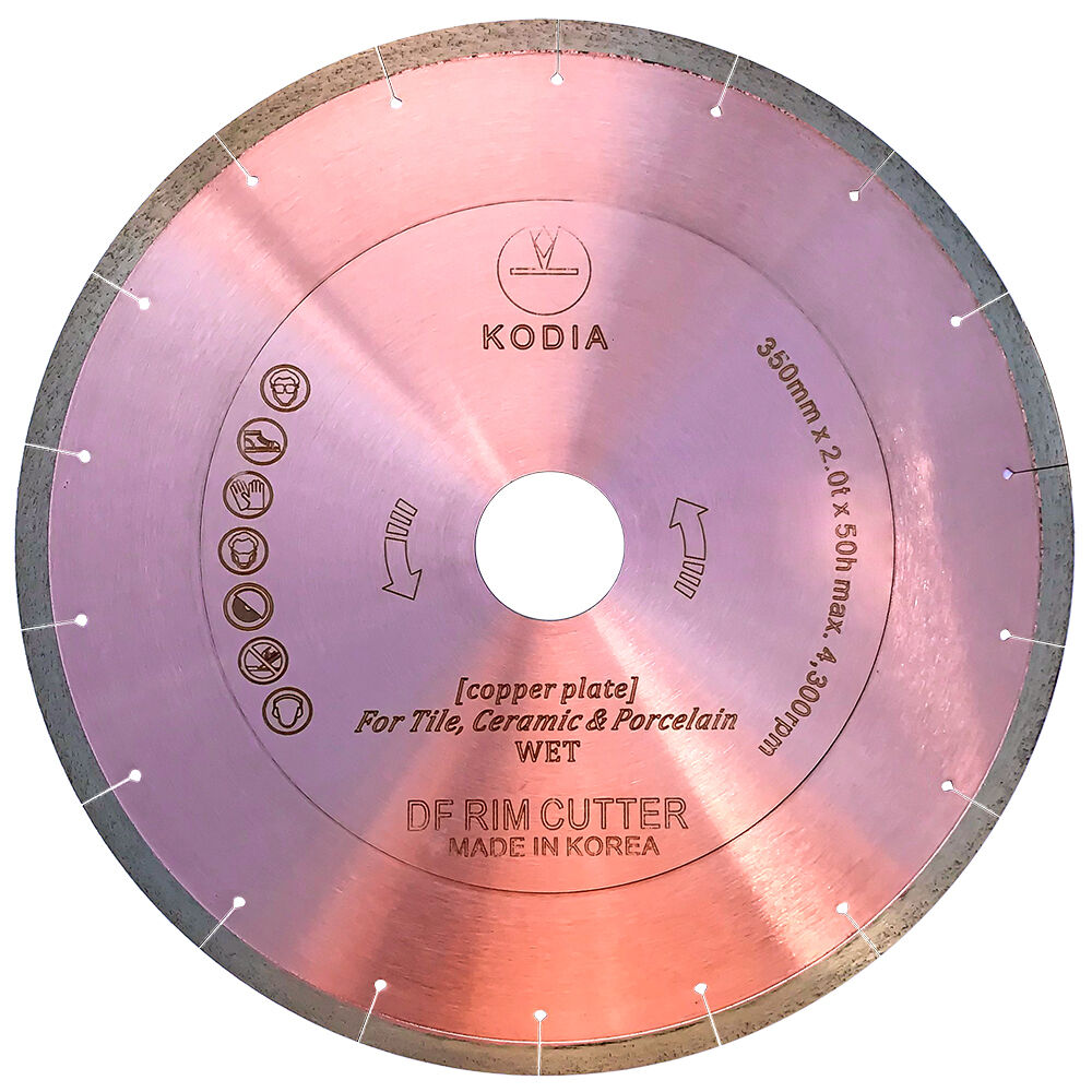 Алмазный диск с микропазом DFR для мрамора и керамогранита ?350/50 мм (сегмент 2 мм), KODIA