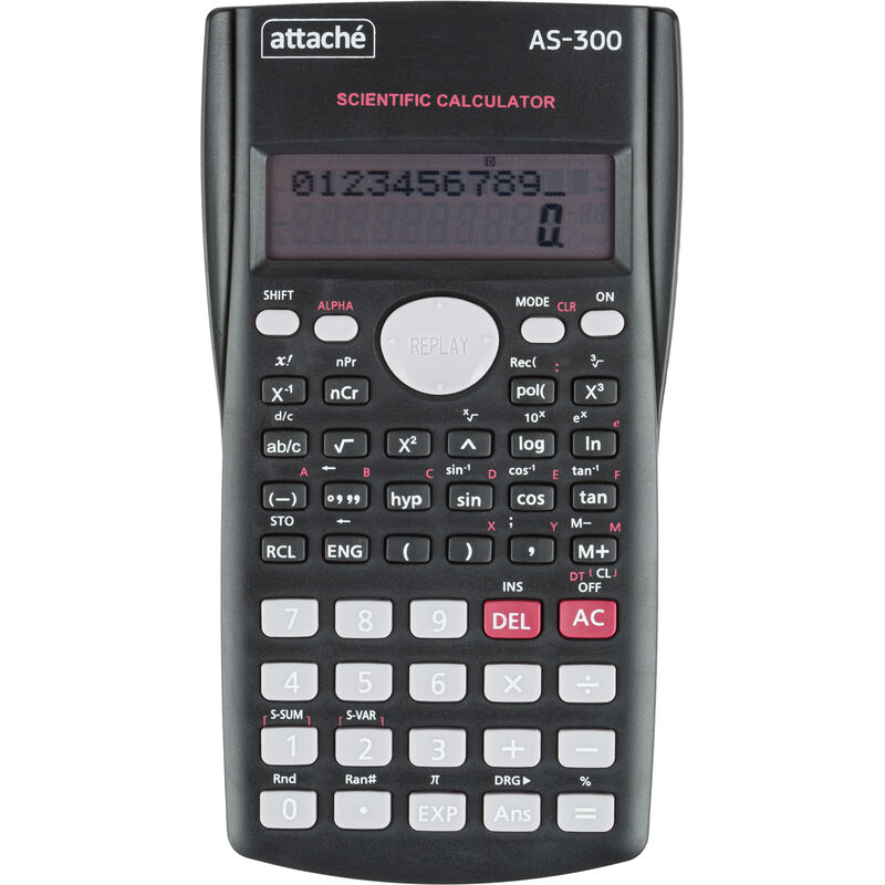 Калькулятор научный Attache AS-300 10+2 разрядов 240 функций 158x84x18 мм (подходит для ЕГЭ)