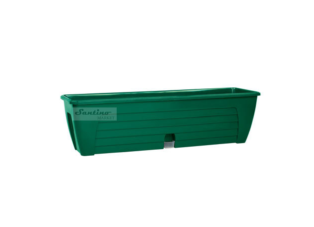 Ящик балконный пластиковый Santino Lido plus зеленый 60х17х16,5 см, 12,3 л