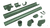Водосточна система ТЕХНОНИКОЛЬ ОПТИМА (ПВХ) 120/80, зеленый цвет #3