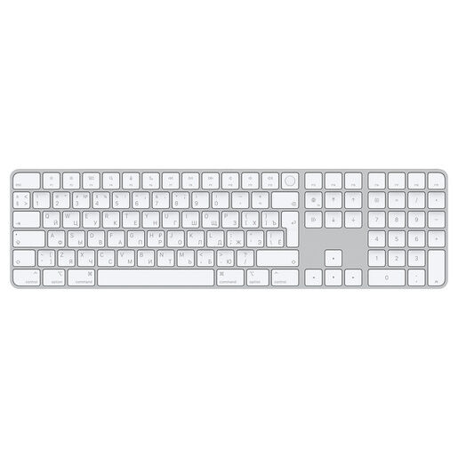 Клавиатура Apple Magic Keyboard с Touch ID и Numeric Keypad для Mac silicon RUS белые