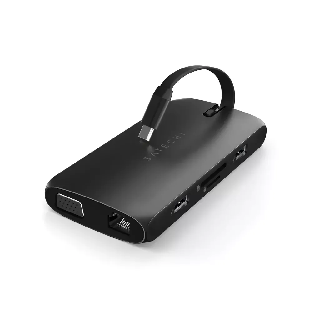 USB-хаб Satechi USB-C On-the-Go Multiport Adapter черный
