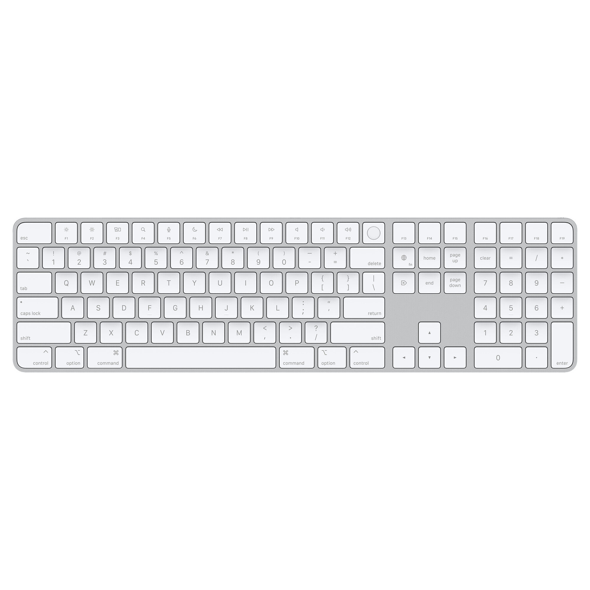 Клавиатура Apple Magic Keyboard с Touch ID и Numeric Keypad для Mac silicon US English белые
