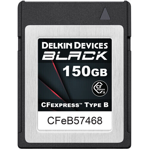 Карта памяти Delkin Devices Cfexpress B 150GB BLACK 1725 /1240 MB/s