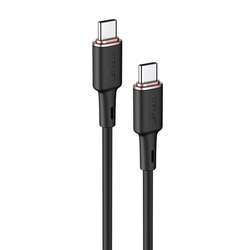 Кабель ACEFAST C2-03 USB-C to USB-C 1,2м zinc alloy silicone charging data cable для подзарядки и передачи данных, черны
