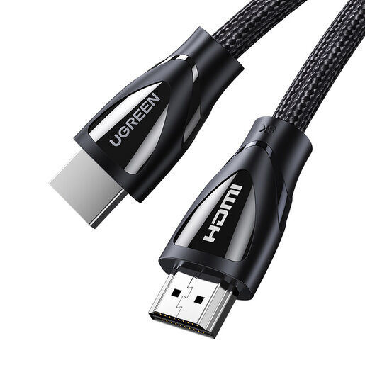Кабель UGREEN HD140 HDMI 2.1 Male To Male Cable 8K Braided Cable. Длина: 1,5м, черный