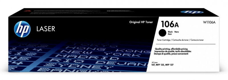 Тонер-картридж HP 106A, черный