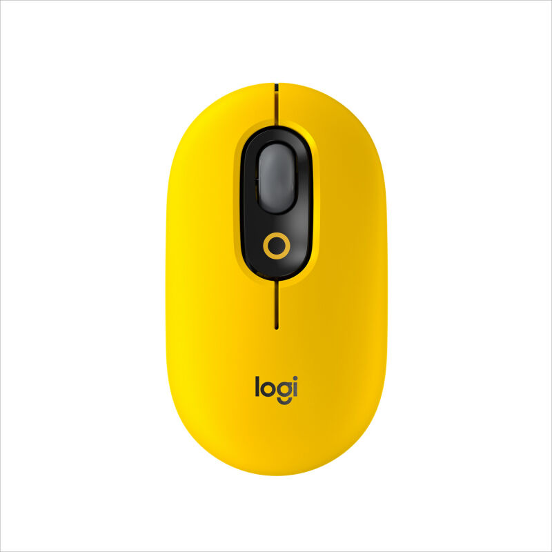 Мышь Logitech беспроводная POP- желтый